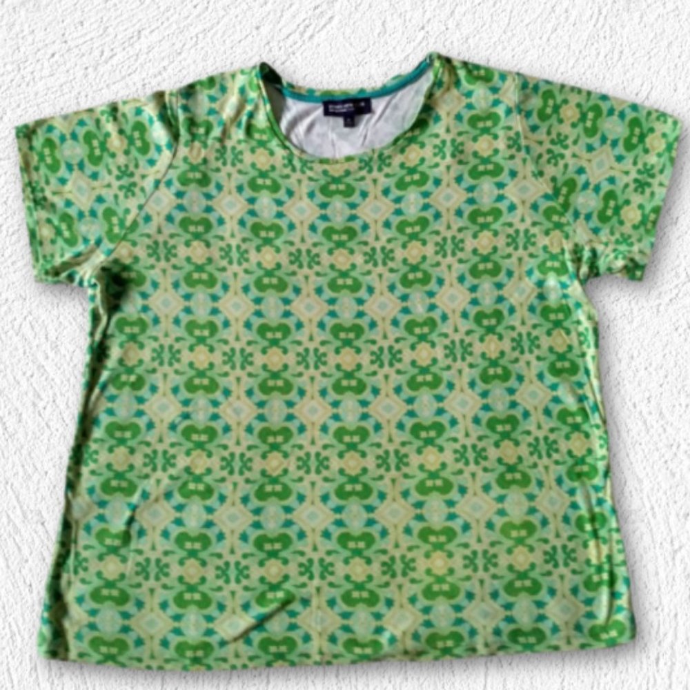 Jones New York Geometric Pattern Shirt